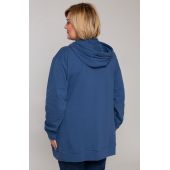 Blaues Kapuzensweatshirt mit Taschen