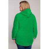 Grünes Fleece-Sweatshirt