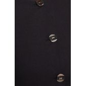 Schwarze elegante Button-Down-Jacke