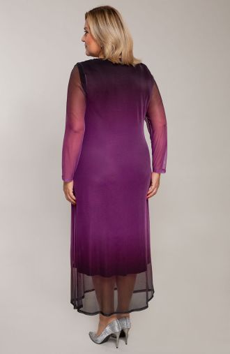 Rosa Ombre-Kleid aus Mesh