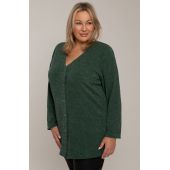 Pullover mit Reißverschluss in Grün