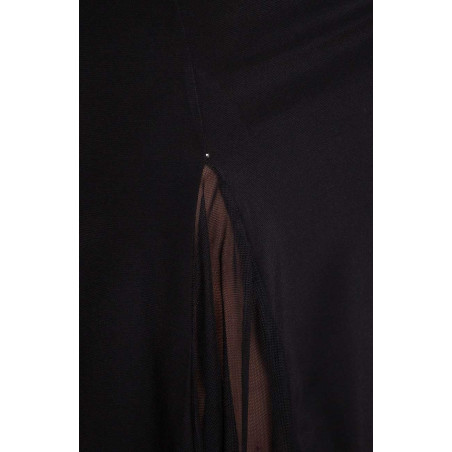 Spódnica z rozcięciem w czarnym kolorze