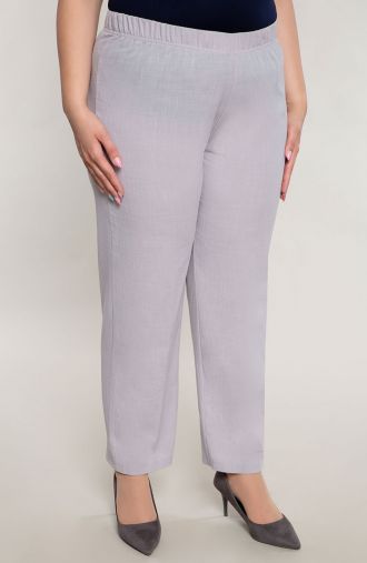 Hose aus Baumwolle in Grau