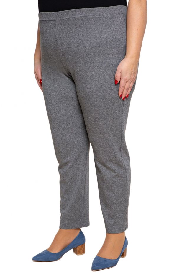 Klassische Hose in Übergröße für füllige Frauen in Grau